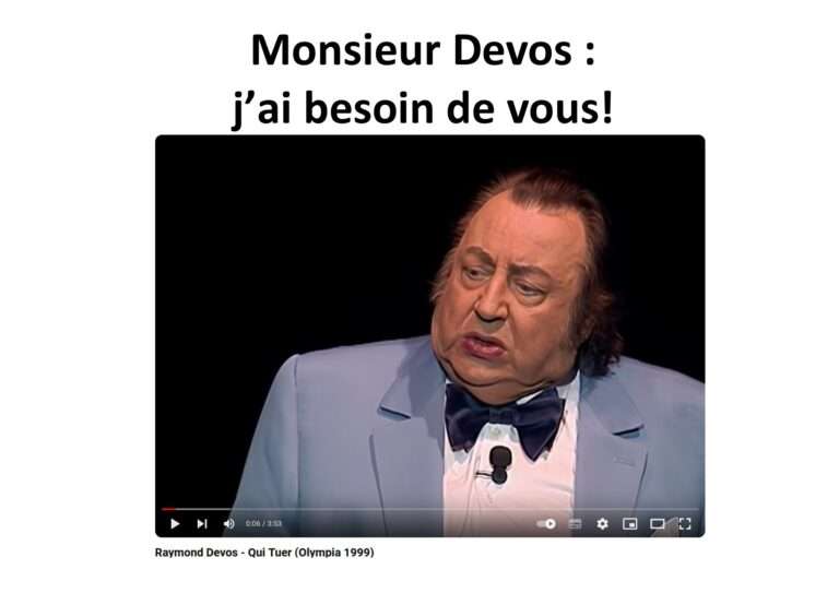 portrait de Raymond Devos