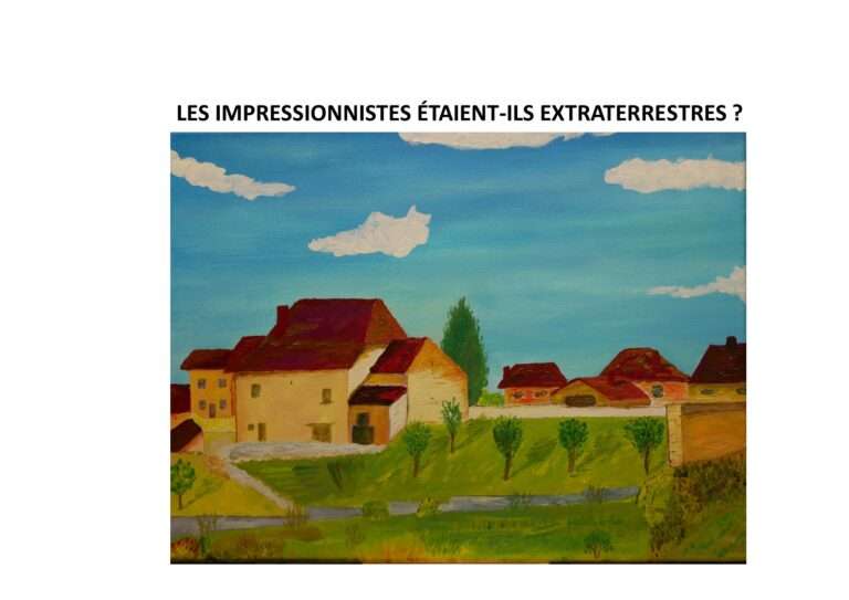 peinture d'un village