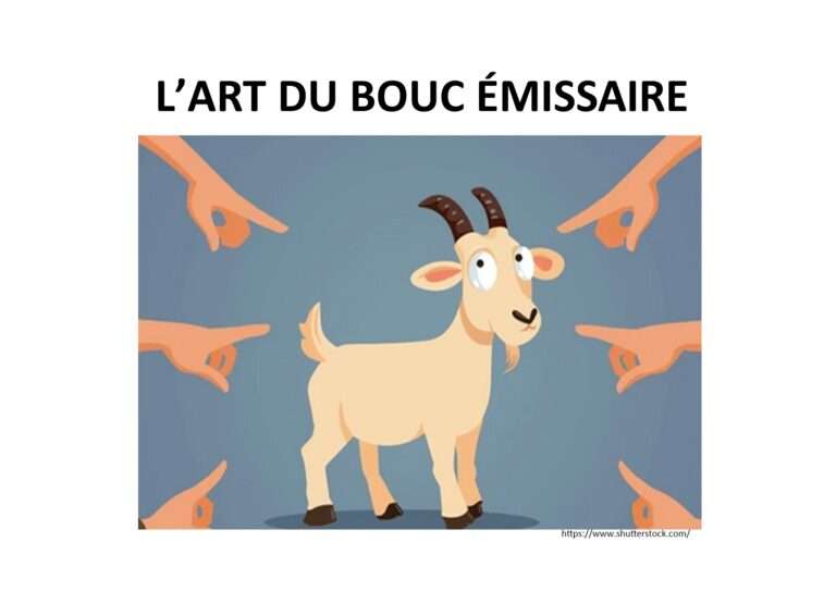 240622 l’art du bouc émissaire